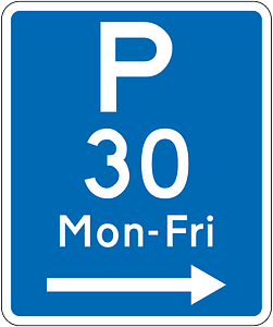 New Zealand road sign R6-31R-30
