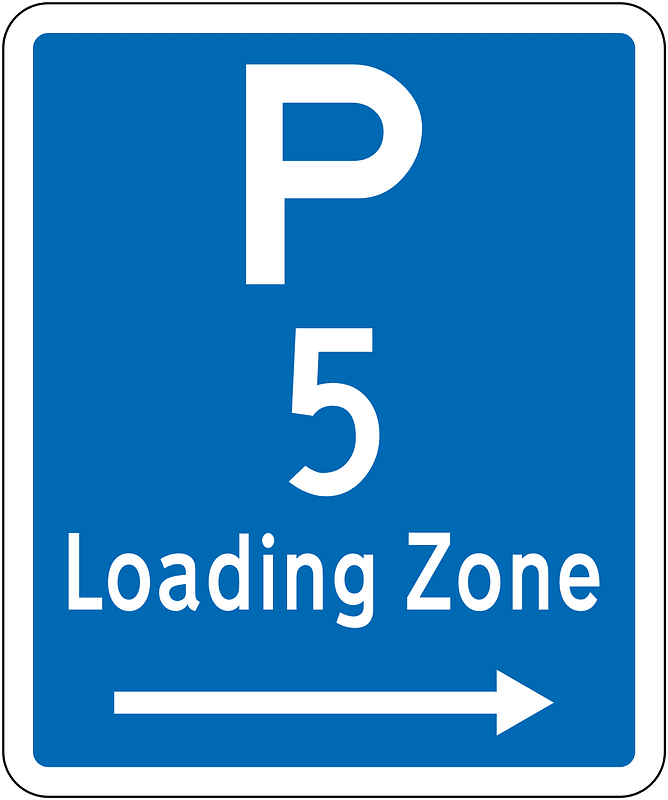 New Zealand road sign R6-50R-5 (obsolete)