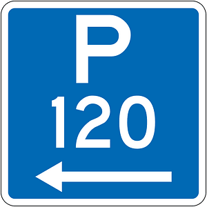 New Zealand road sign R6-30L-120