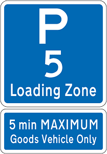 New Zealand road sign R6-50-5 + R6-50.2