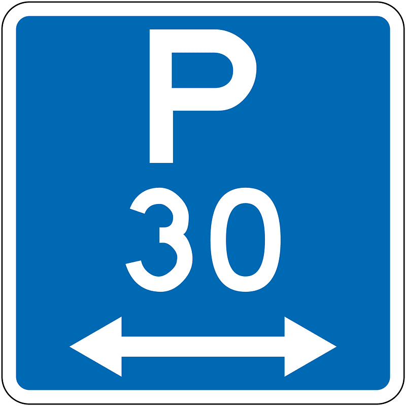 New Zealand road sign R6-30LR-30