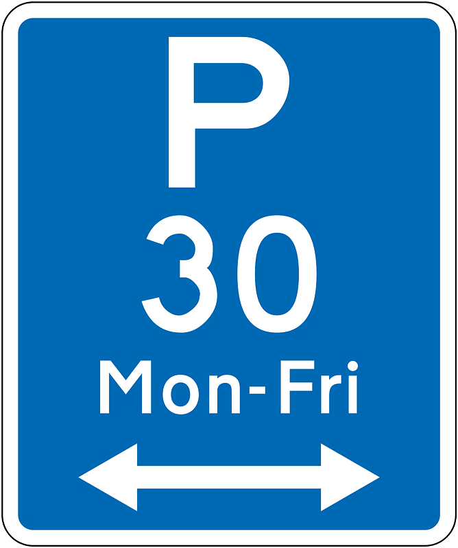 New Zealand road sign R6-31LR-30