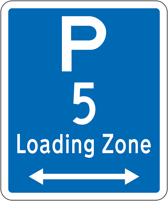New Zealand road sign R6-50LR-5 (obsolete)