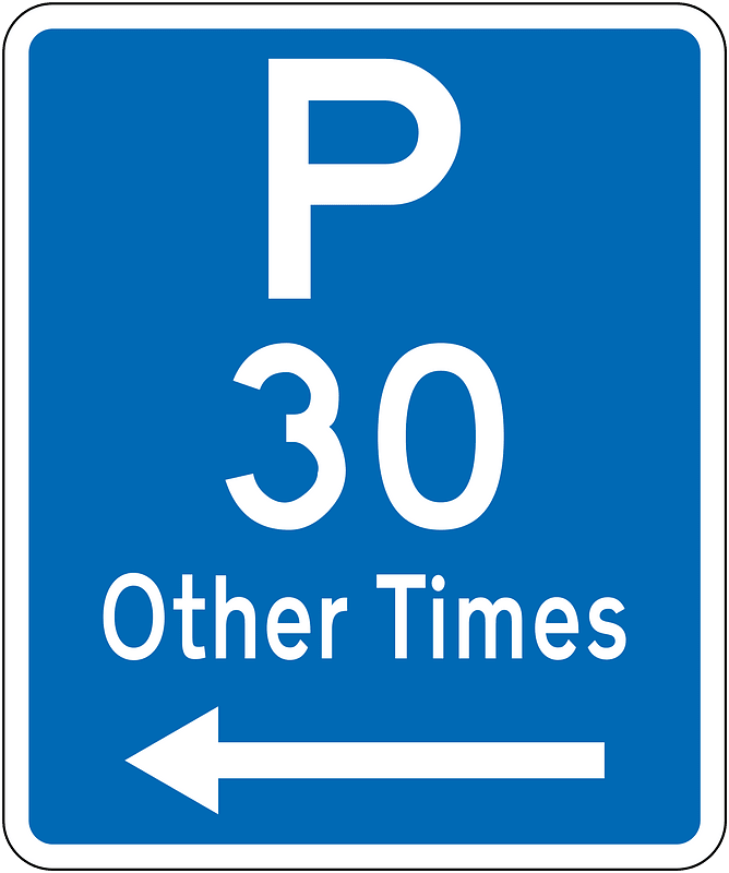 New Zealand road sign R6-32L-30