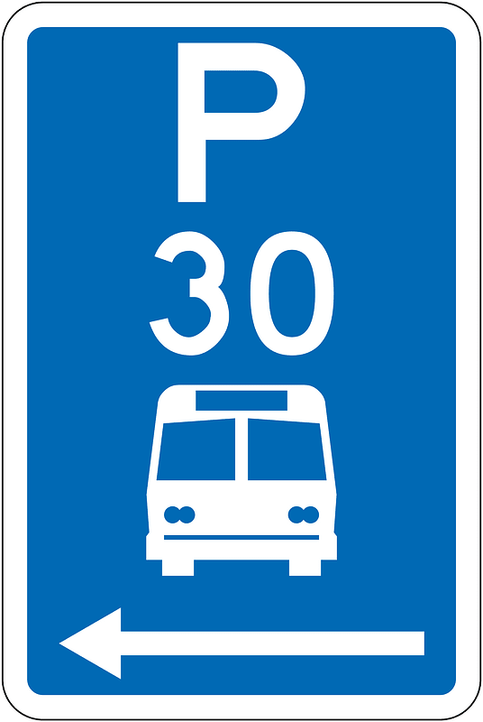 New Zealand road sign R6-53.2.1L
