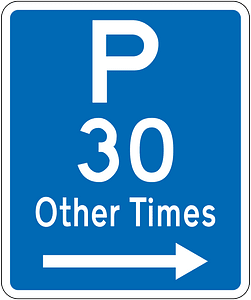 New Zealand road sign R6-32R-30