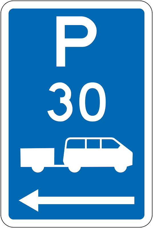 New Zealand road sign R6-54.2L-30