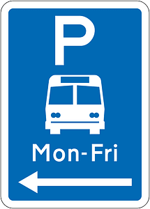 New Zealand road sign R6-53.2.2L