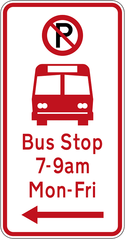 New Zealand road sign R6-71.1BL