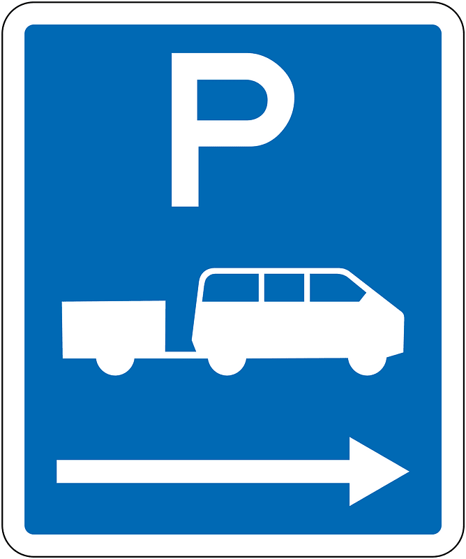 New Zealand road sign R6-54.1R (obsolete)