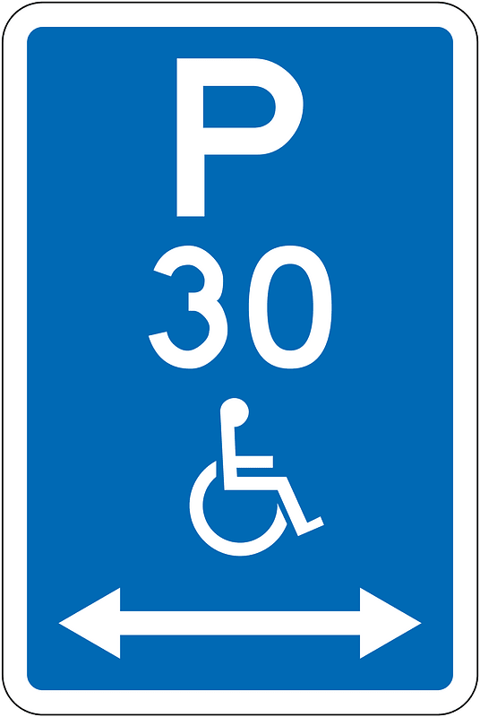 New Zealand road sign R6-55.2LR-30