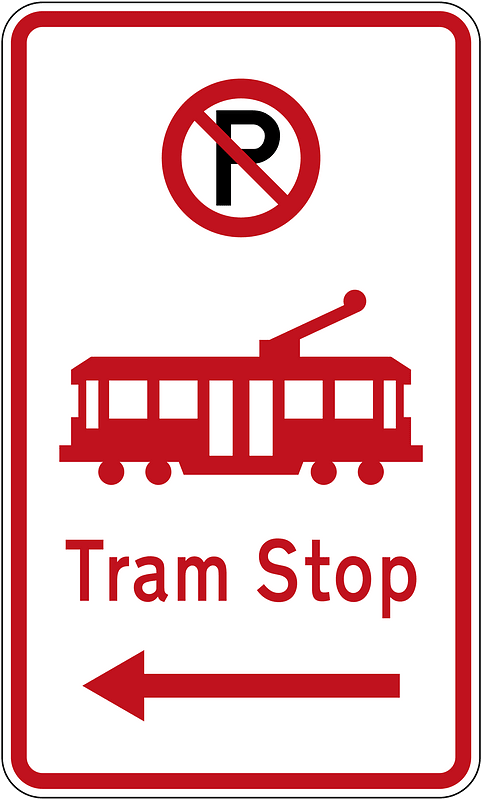 New Zealand road sign R6-74.1L