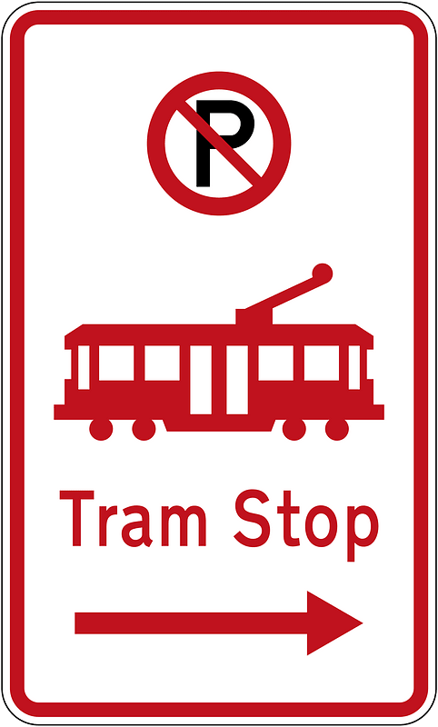 New Zealand road sign R6-74.1R