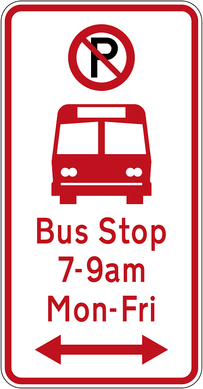 New Zealand road sign R6-71.1BLR