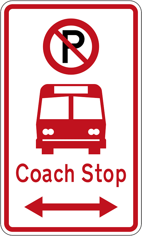 New Zealand road sign R6-71.2LR (obsolete)
