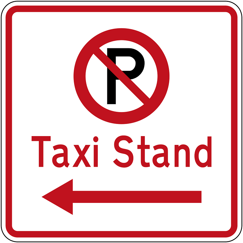 New Zealand road sign R6-72.1L (obsolete)
