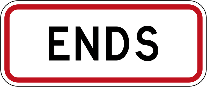 New Zealand road sign R7-2.2