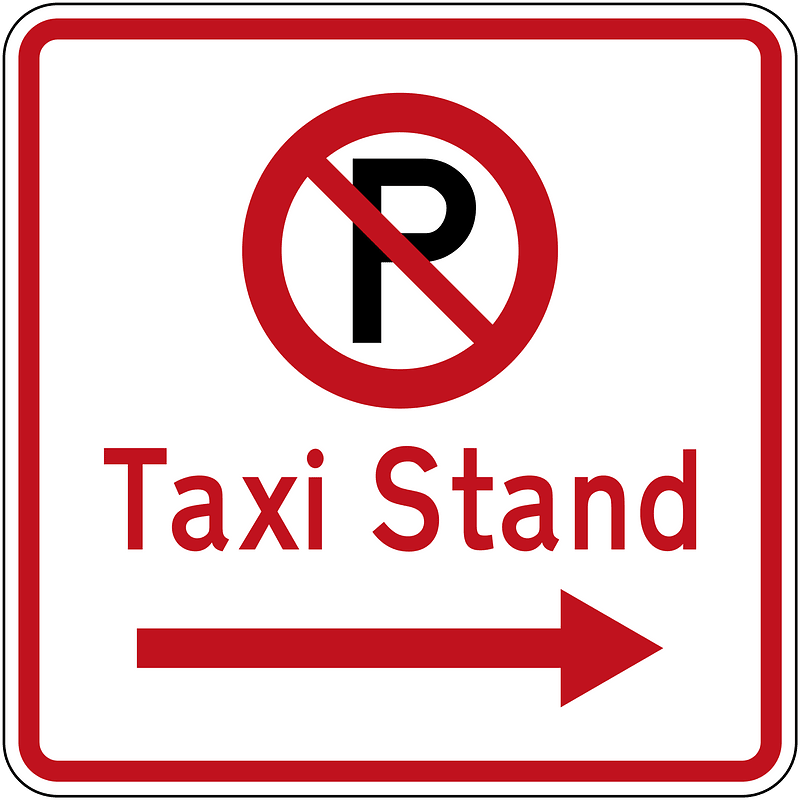 New Zealand road sign R6-72.1R (obsolete)