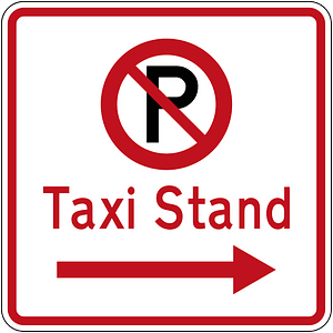 New Zealand road sign R6-72.1R (obsolete)