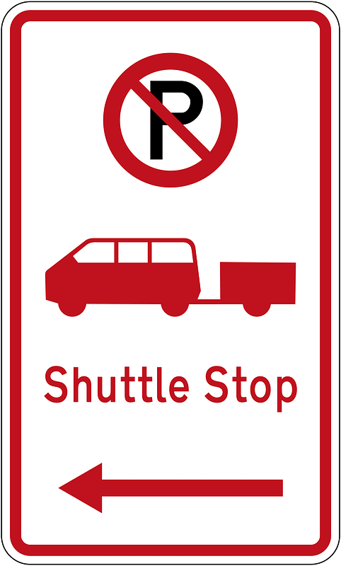 New Zealand road sign R6-73.1L (obsolete)