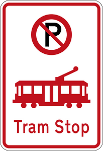 New Zealand road sign R6-74 (obsolete)