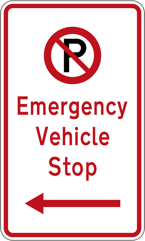 New Zealand road sign R6-79.1L (obsolete)