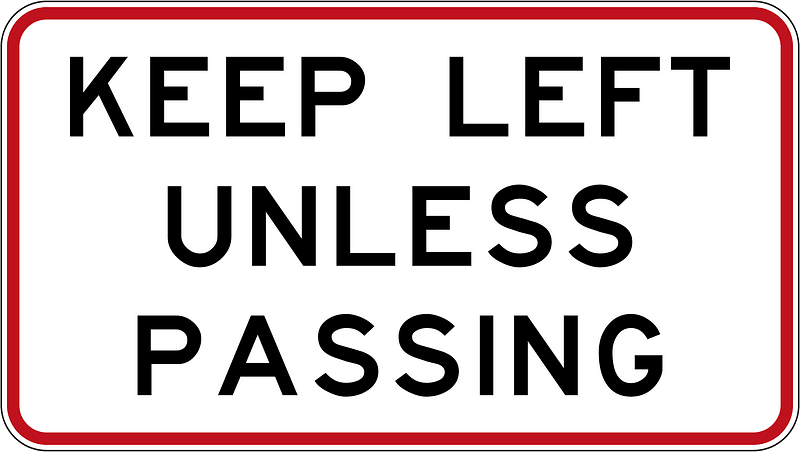 New Zealand road sign R7-1 (large)