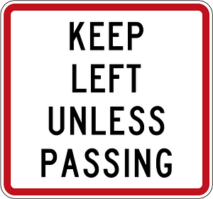 New Zealand road sign R7-1 (small)