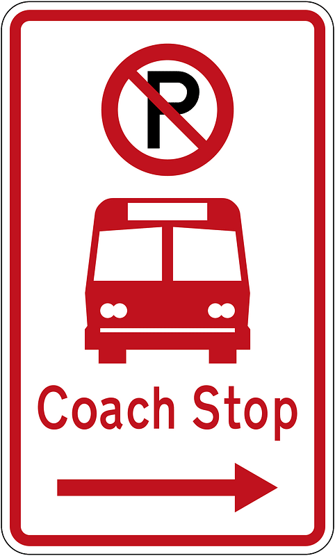 New Zealand road sign R6-71.2R (obsolete)