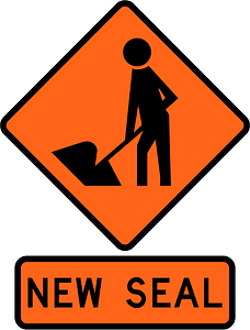 New Zealand road sign W1-1A + W1-1.2A