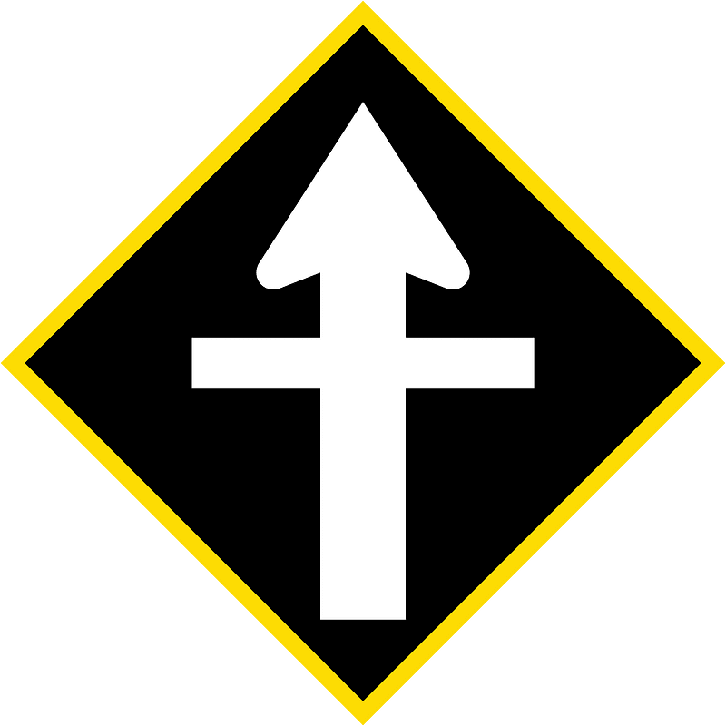 New Zealand road sign W11-2 (–1987)