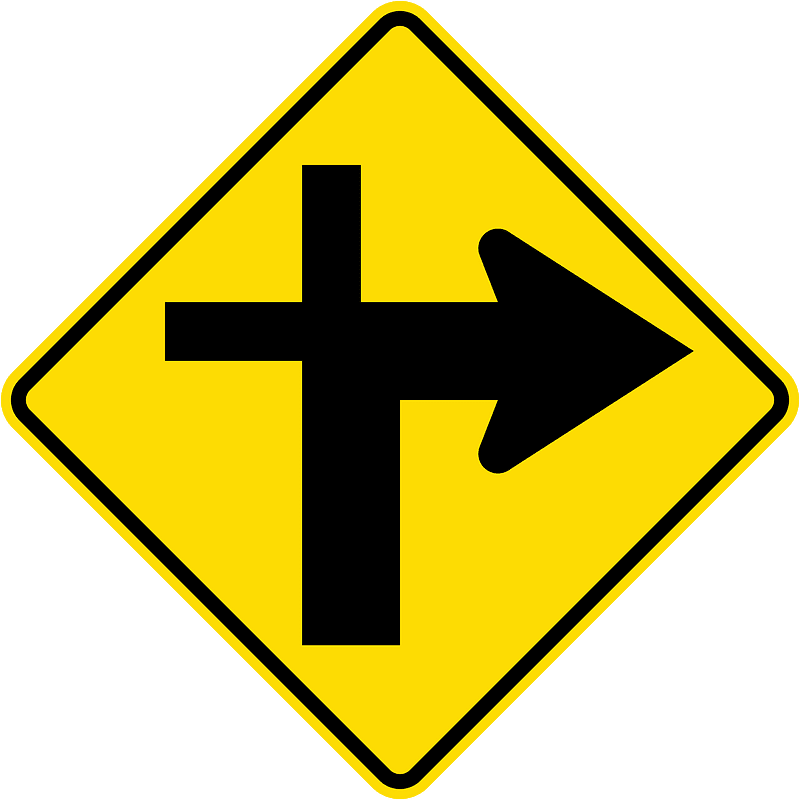 New Zealand road sign W11-2.1-R (1987–2016)