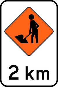 New Zealand road sign W1-2.2