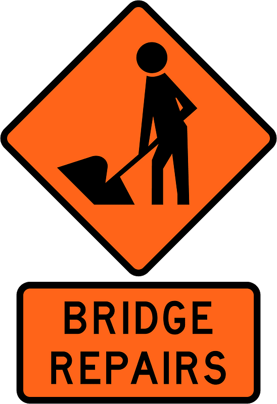 New Zealand road sign W1-1A + W1-1.13A
