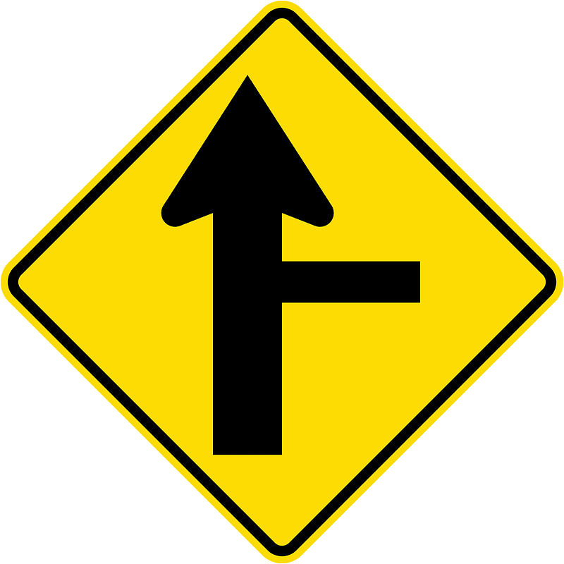 New Zealand road sign W11-4-R (1987–2016)