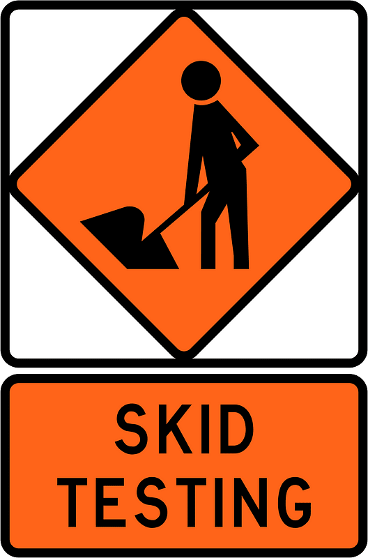 New Zealand road sign W1-1B + W1-1.12B