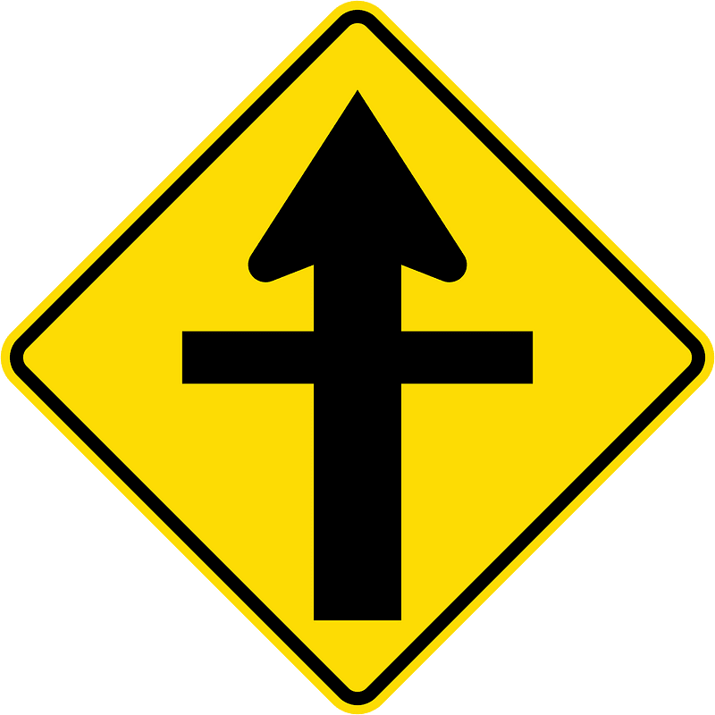New Zealand road sign W11-2 (1987–2016)