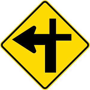 New Zealand road sign W11-2.1-L