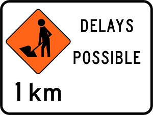 New Zealand road sign W1-3.1