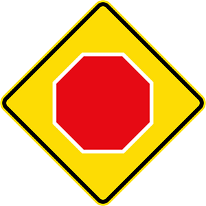New Zealand road sign W10-1