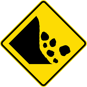New Zealand road sign W14-6-L