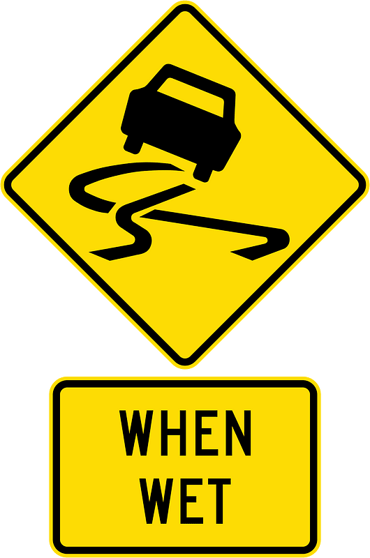 New Zealand road sign W14-7 + W14-7.2