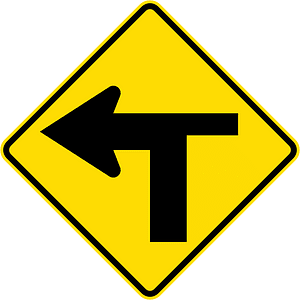 New Zealand road sign W11-3-L