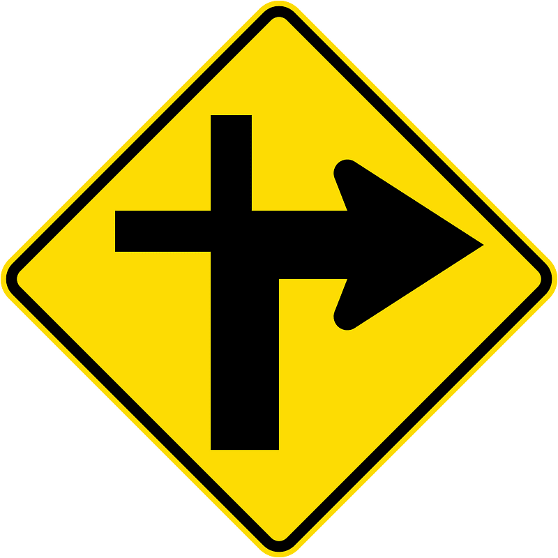 New Zealand road sign W11-2.1-R