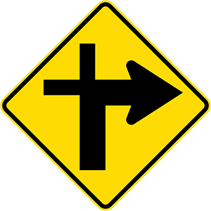 New Zealand road sign W11-2.1-R