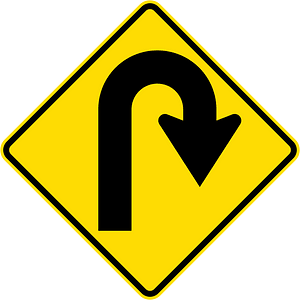 New Zealand road sign W12-1.4-R