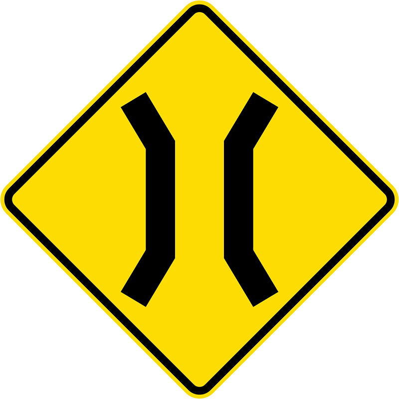 New Zealand road sign W13-2