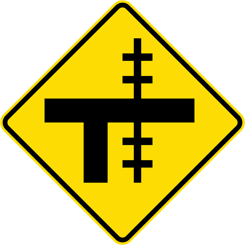 New Zealand road sign W15-2.1-R