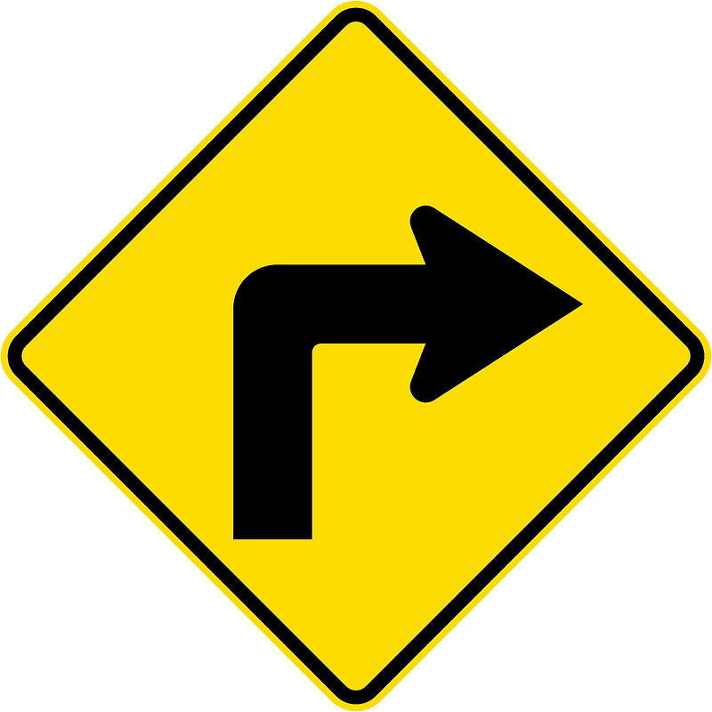 New Zealand road sign W12-1.1-R