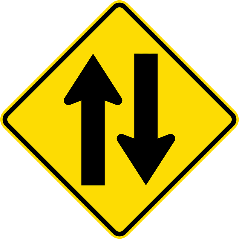 New Zealand road sign W14-2
